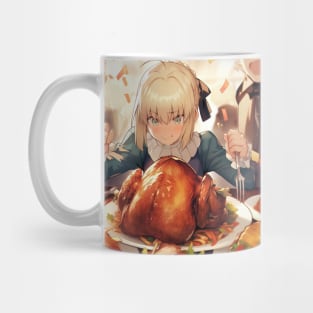 saber thanksgiving Mug